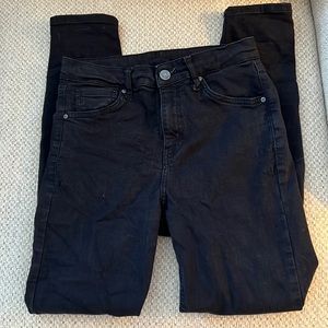 TopShop High Rise Black Skinny Jeans